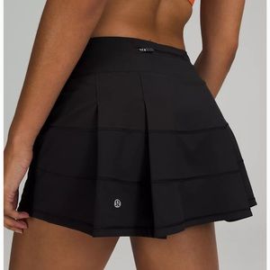 Lululemon Black Pace Rival Mid-Rise Skirt